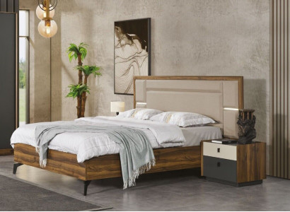 Bedroom set bed nightstand 3-piece design furniture beds luxury complete